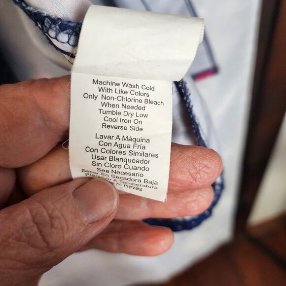 Surf Society Mens Short Sleeve Button Shirt Sz.L/Flamingo Print/Blue/Swim Wear - Picture 7 of 7